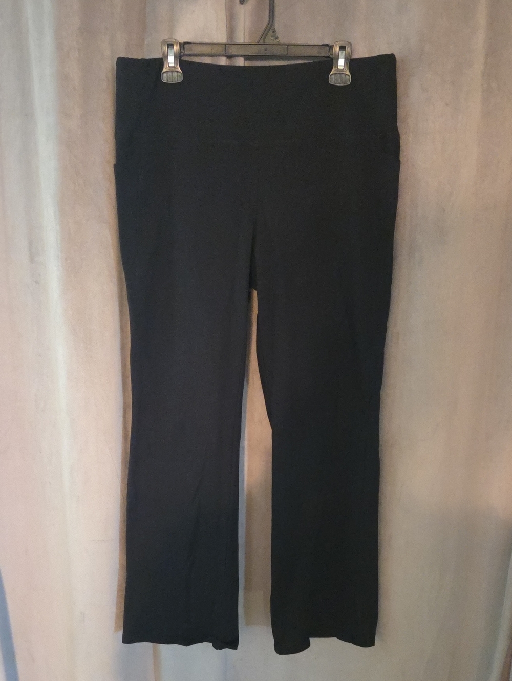 RBX Size 2x Black Boot-Cut Stretch Pull-On Pants